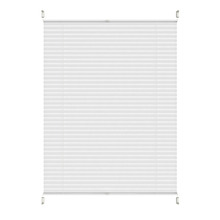 Plisségardin Touch Up & Down hvid 130 x 130 cm